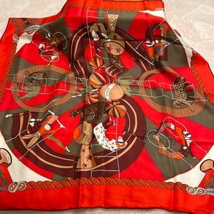Hermes silk scarf